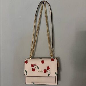 Coach Mini Klare Crossbody With Heart Cherry Print